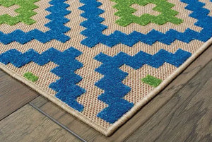 Cayman 2063Z Sand/ Blue Rug