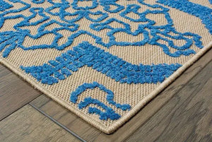 Cayman 2541M Sand/ Blue Rug