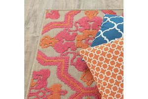 Cayman 2541V Sand/ Pink Rug