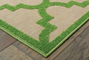 Cayman 660F Sand/ Green Rug