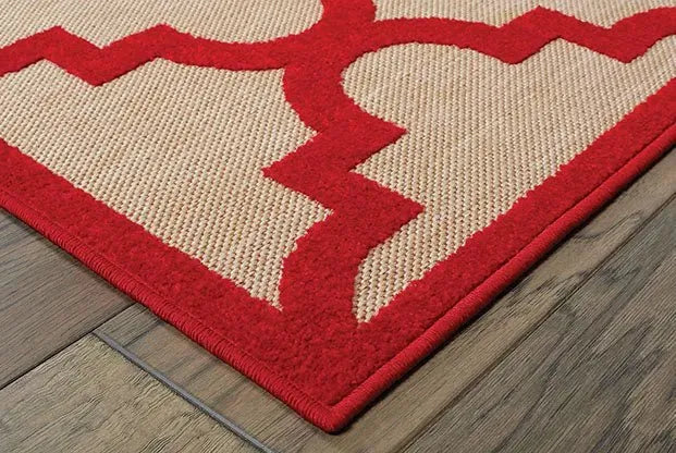 Cayman 660R Sand/ Red Rug