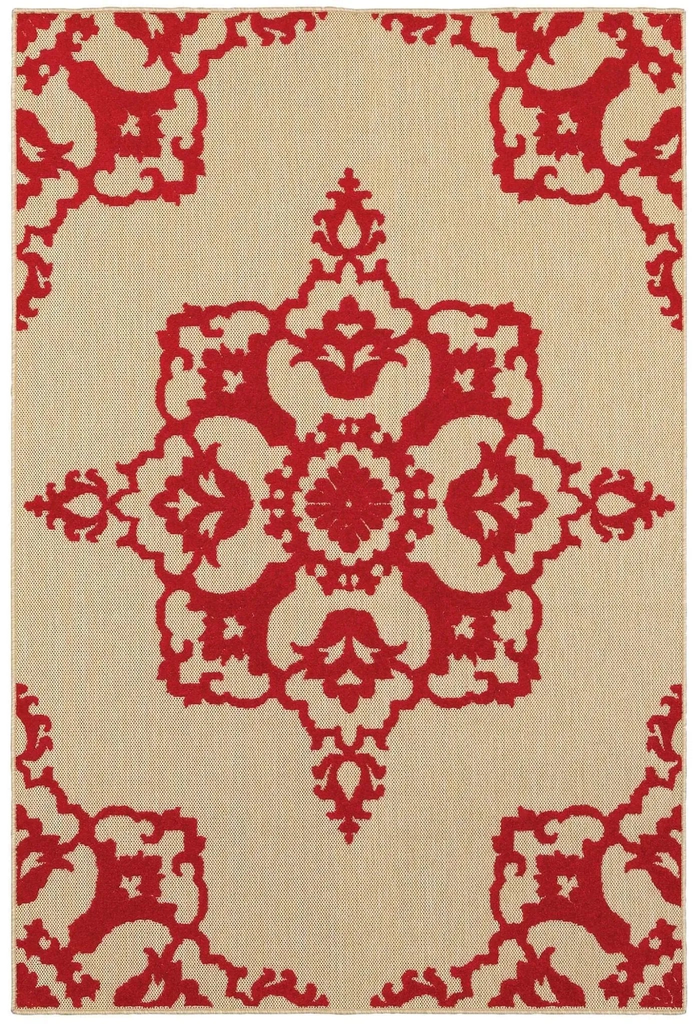 Cayman 97r Sand/ Red Rug