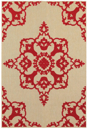 Cayman 97r Sand/ Red Rug