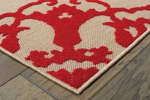 Cayman 97R Sand/ Red Rug