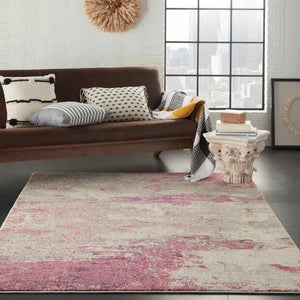 Celestial CES02 Ivory/Pink Rug
