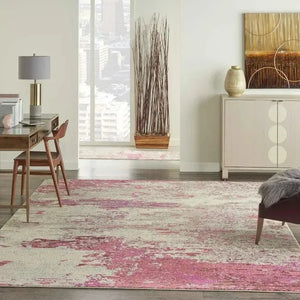 Celestial CES02 Ivory/Pink Rug