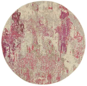 Celestial CES02 Ivory/Pink Rug