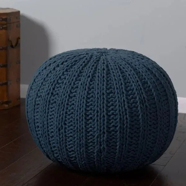 Celtic 08124MBL Midnight Blue Pouf