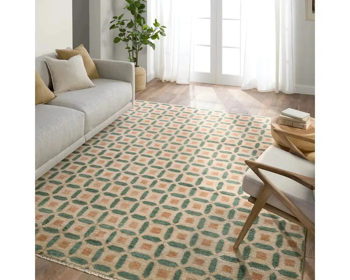 Cera CRA02 Sand/Green Rug