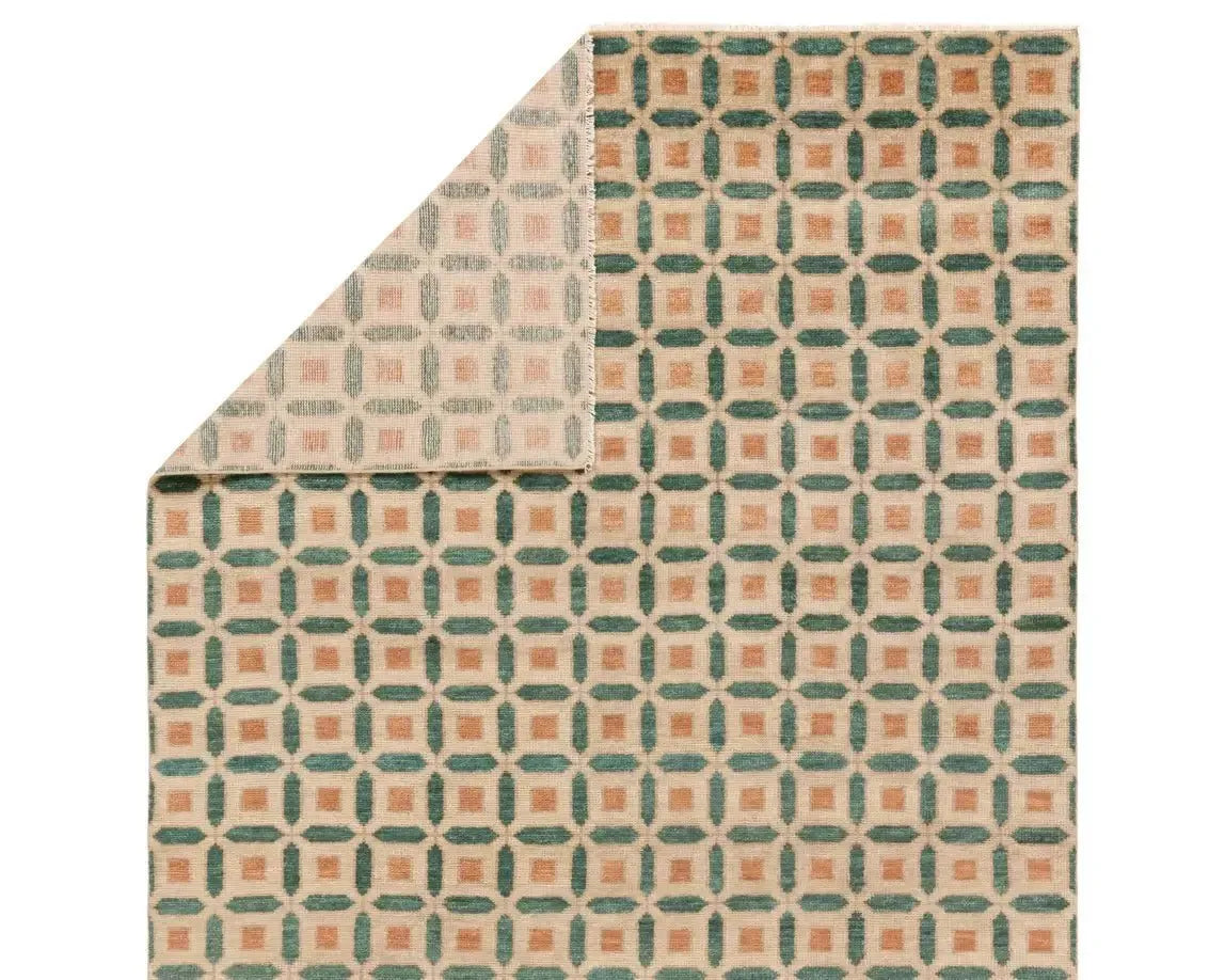 Cera CRA02 Sand/Green Rug