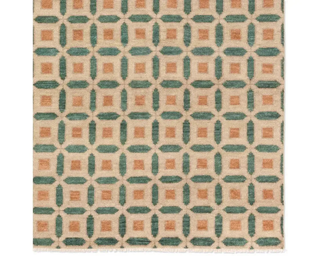 Cera CRA02 Sand/Green Rug