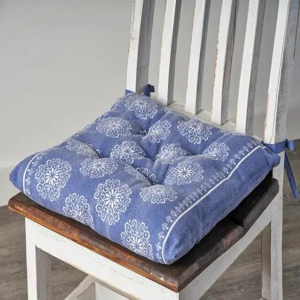 Chair Cushion Lr05242 Twilight Blue/Ivory Pillow