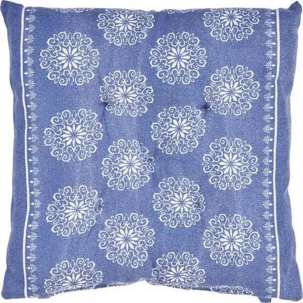 Chair Cushion Lr05242 Twilight Blue/Ivory Pillow