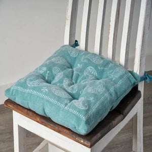 Chair Cushion Lr05243 Teal/Ivory Pillow