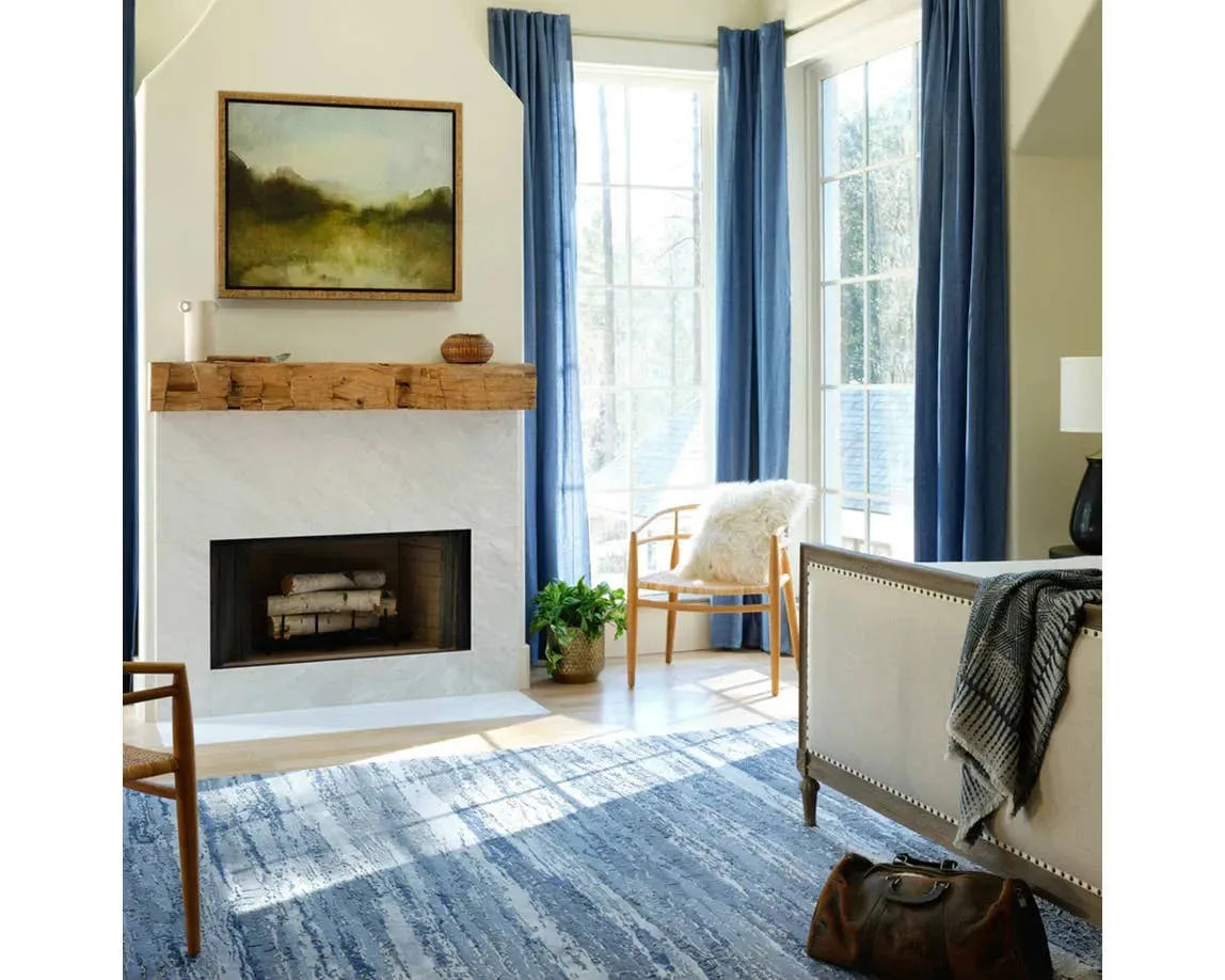 Chaos Theory By Kavi CKV20 Bandi Flint Stone/Plum Kitten Rug