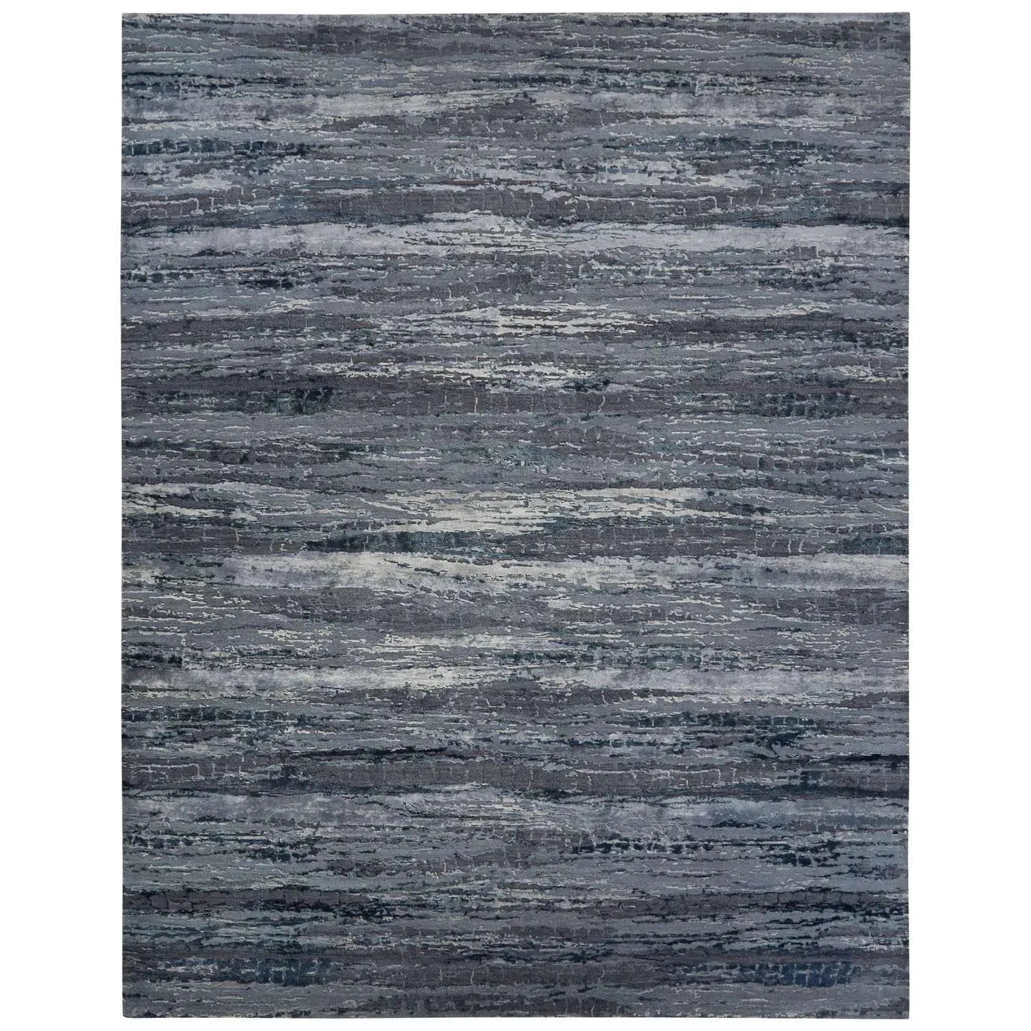 Chaos Theory By Kavi CKV20 Bandi Flint Stone/Plum Kitten Rug