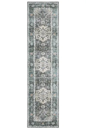 Charleston CHA01 Blue/Ivory Rug