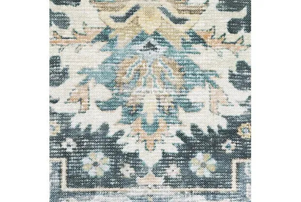 Charleston CHA01 Blue/Ivory Rug