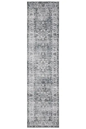 Charleston CHA03 Charcoal/Grey Rug