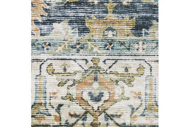 Charleston CHA05 Gold/Blue Rug