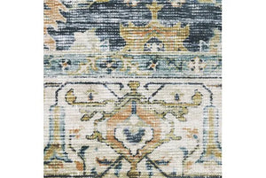 Charleston CHA05 Gold/Blue Rug
