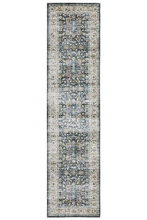 Charleston CHA05 Gold/Blue Rug