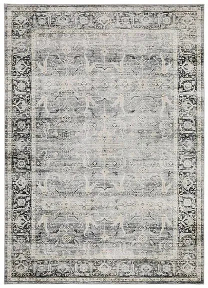 Charleston CHA07 Charcoal/Grey Rug