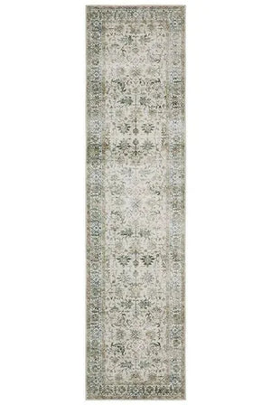 Charleston CHA10 Tan/Green Rug