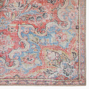 Chateau Cht01 Foix Red/Light Blue Rug