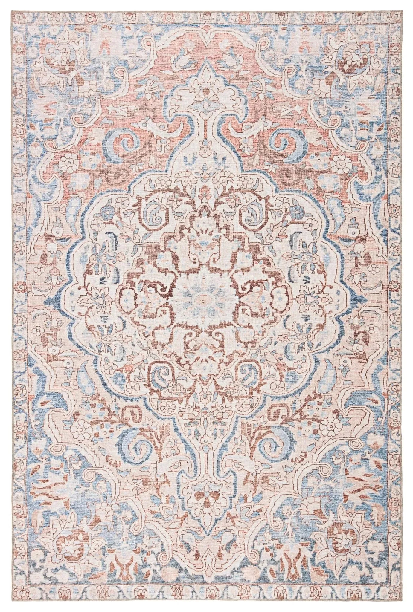 Chateau Cht04 Annette Blue/Light Pink Rug