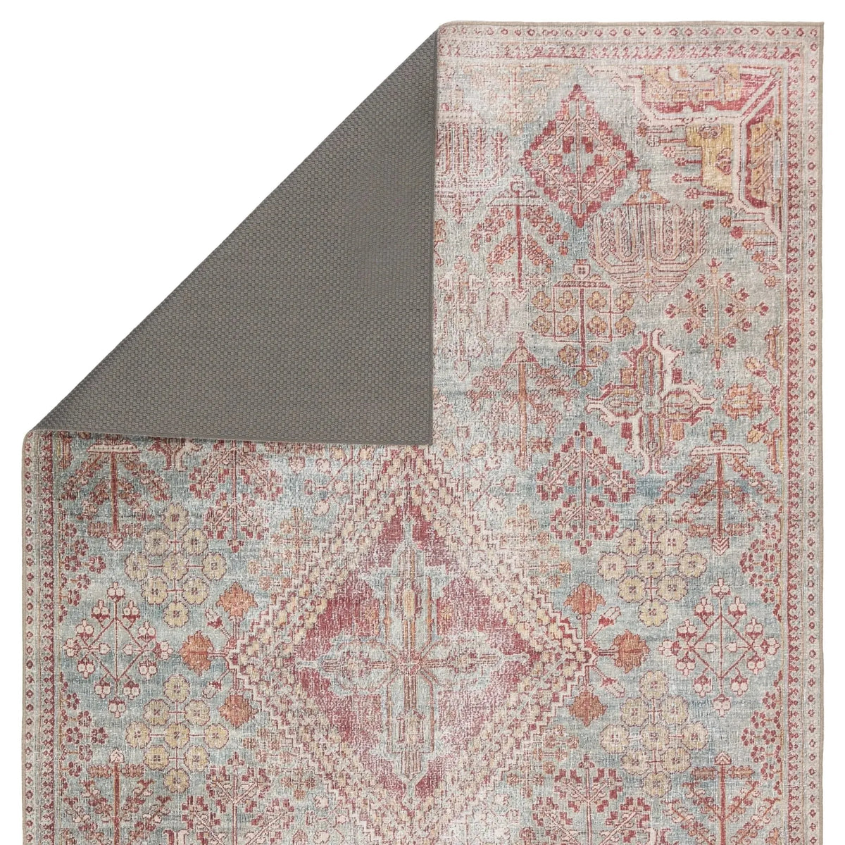 Chateau Cht05 Kendrick Sky Blue/Pink Rug