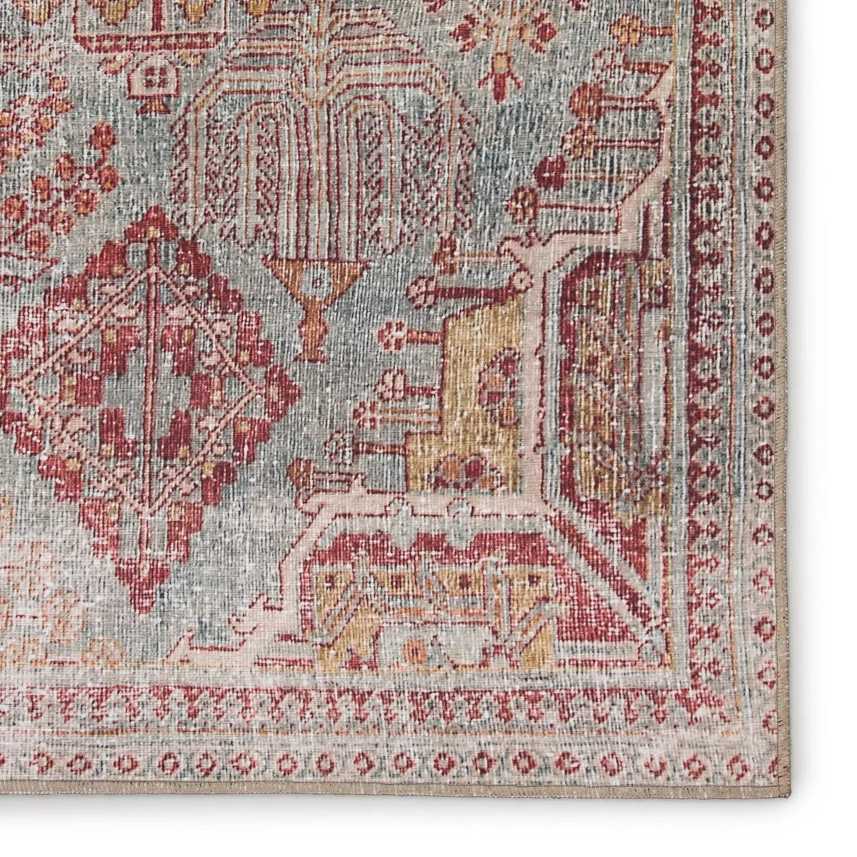 Chateau Cht05 Kendrick Sky Blue/Pink Rug