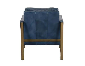 Chazzie Club Chair Blue/Brown