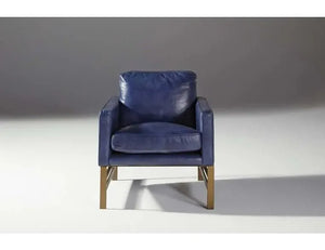 Chazzie Club Chair Blue/Brown