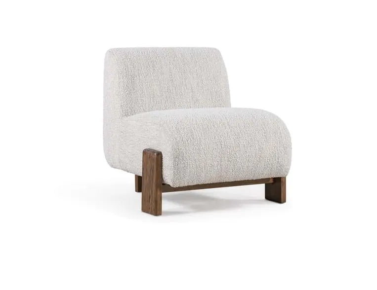 Chelsea Accent Chair Rust Boucle/Ivory Boucle