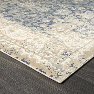 Cheshire 82122BLE Blue/Beige Rug