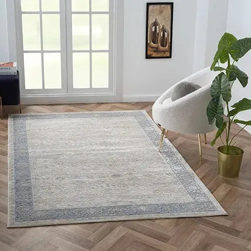 Cheshire 82406BLE Blue/Beige Rug