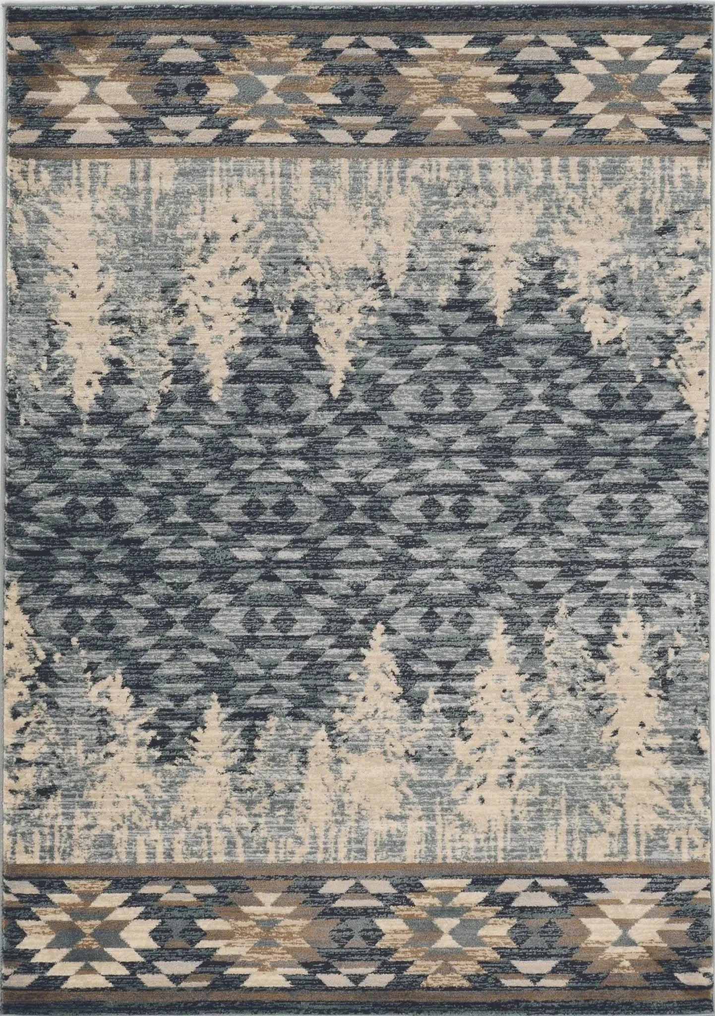 Chester 5636 Pines Slate Blue Rug