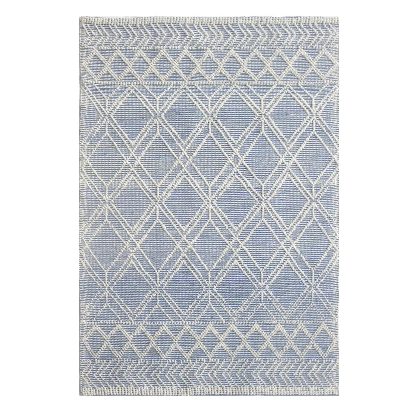 Chloe 7724 Blue/Ivory Geo Rug