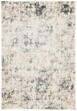 Cirque CIQ09 Arvo White / Dark Gray Rug