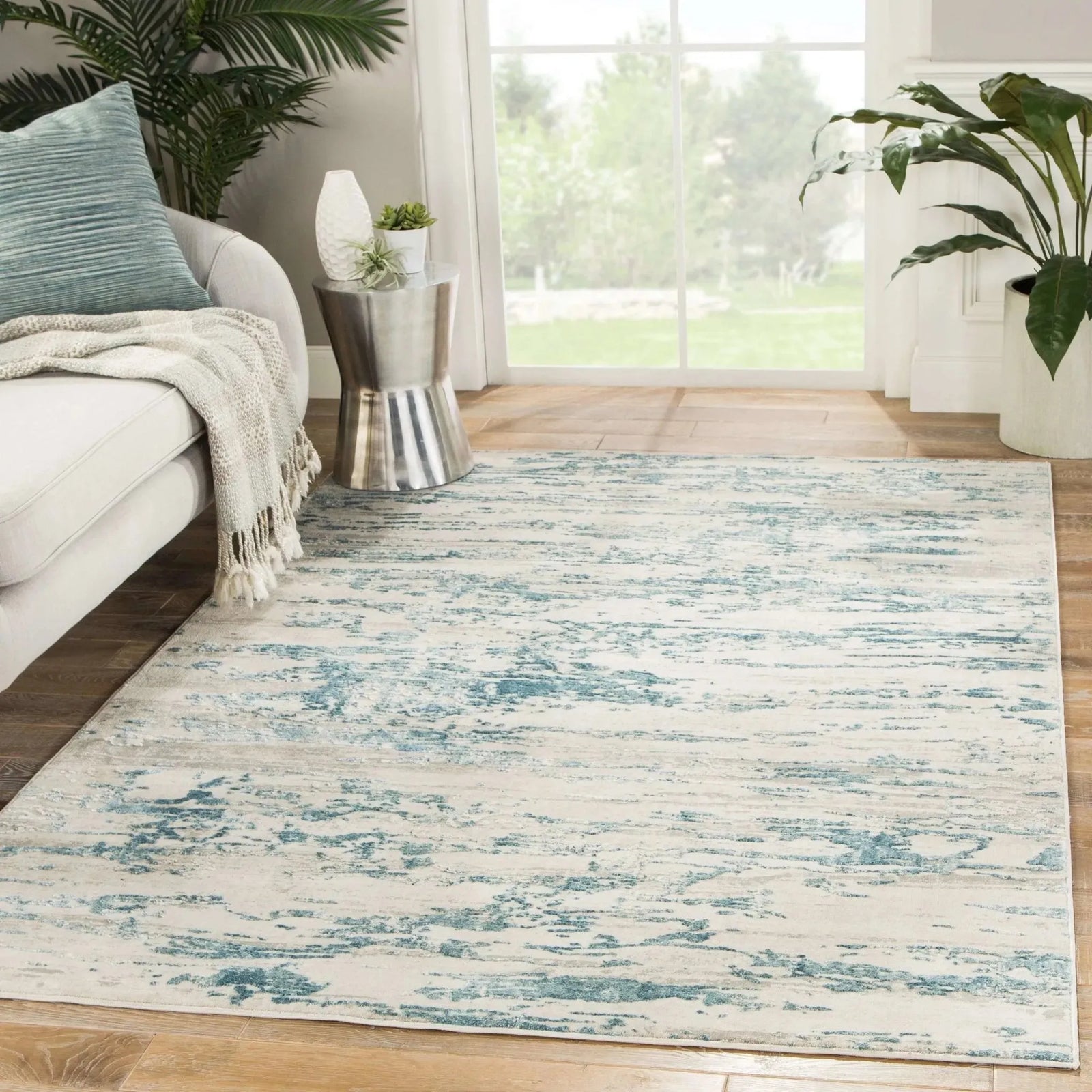Cirque CIQ25 Celil Silver Birch/Bluestone Rug