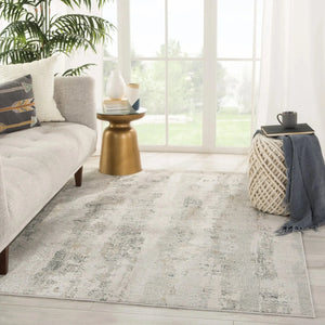 Cirque Ciq35 Jaspal Gray/White Rug