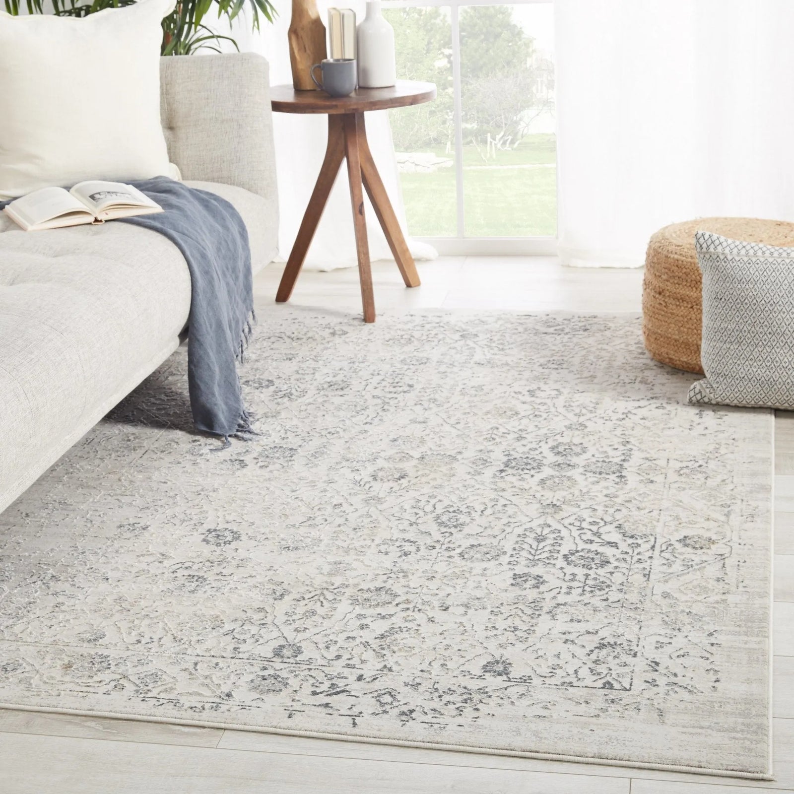 Cirque Ciq36 Jasiel Gray/Ivory Rug