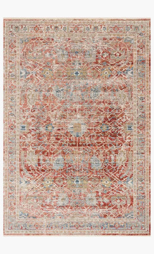 Claire CLE-01 Red/Ivory Rug