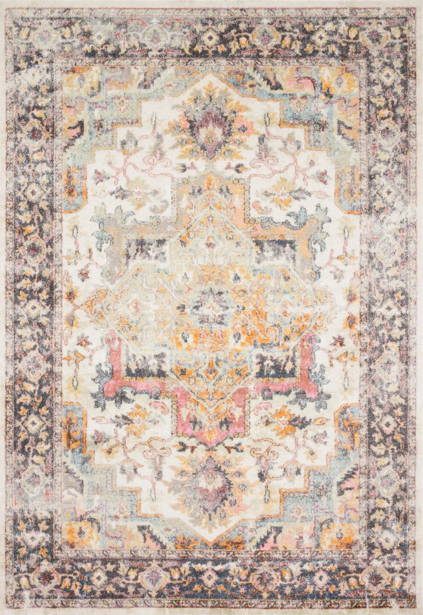 Clara CLA-01 Ivory/Charcoal Rug