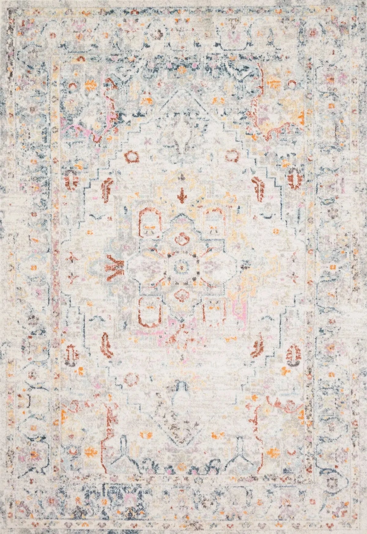 Clara CLA-04 Lt Grey/Multi Rug