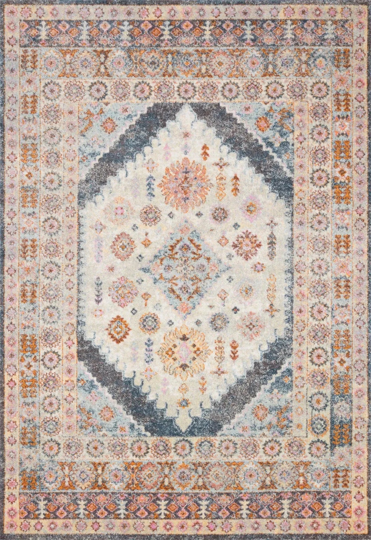 Clara CLA-07 Pebble/Fiesta Rug