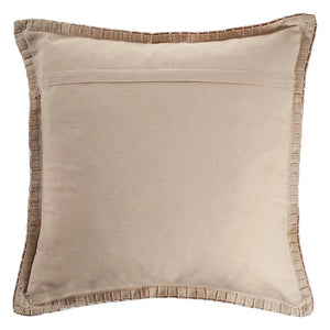 Clay with Embroidered Edges LR04704 Throw Pillow