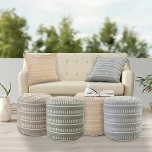 Clementine 34014PCH Peach Pouf