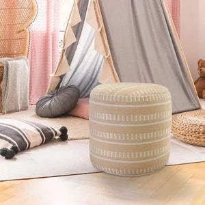 Clementine 34014PCH Peach Pouf